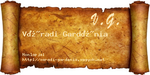 Váradi Gardénia névjegykártya